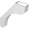 Ekena Millwork 4-in. W x 22-in. D x 28-in. H Legacy Architectural Grade PVC Knee Brace BRCP04X22X28LEC - alternate 5